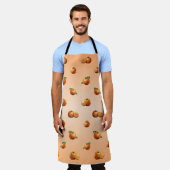 Orange Schürze (Getragen)