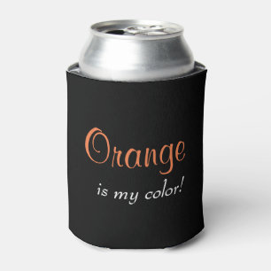 Orange Schwarz Dosenkühler
