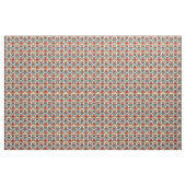 Orange/Schwarz/Grau-Blumenjugend Stoff (Yard (91,4 cm))