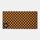 Orange / Schwarz - Ihr Firmenlogo Schreibtischunterlage (Vorderseite)