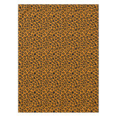 Orange Schwarz Leopard Print Muster Halloween Deko Tischdecke (Vorderseite)