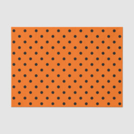 Orange/Schwarz-Polka-Dosen-Papiere Seidenpapier