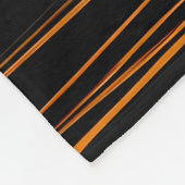 Orange, Schwarz, Silhouette Hexe, benutzerdefinier Fleecedecke (Ecke)