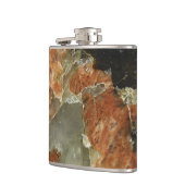 Orange, Schwarz und Clear Quarz Flachmann (Links)