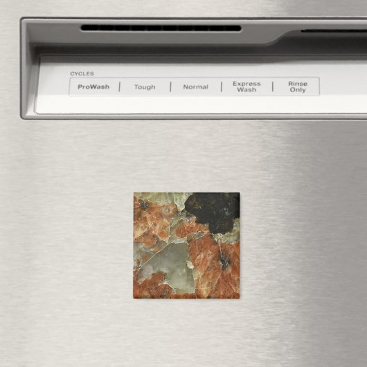 Orange, Schwarz und Clear Quarz Magnet (In Situ (Geschirrspüler))