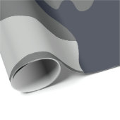 Orange, Schwarz und Gray Camouflage Style Geschenkpapier (Rolleneckpunkt)