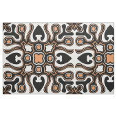 Orange Schwarz-weiß African Tribal Pattern Stoff (Fat Quarter (45,7 x 55,9 cm))