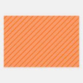 Orange, Schwarz & Weiß Geschenkpapier Set (Vorderseite 3)