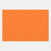 Orange, Schwarz & Weiß Geschenkpapier Set (Vorderseite)