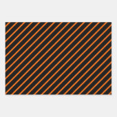 Orange, Schwarz & Weiß Geschenkpapier Set (Vorderseite 3)