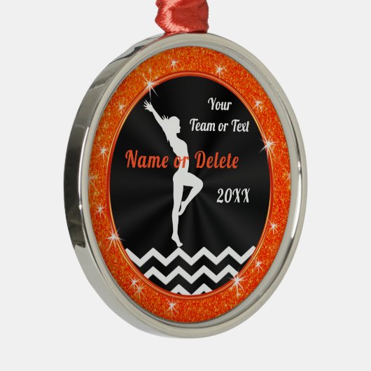 Orange Schwarz-weiß, Gymnastik Weihnachtsschmuck (Rechts)