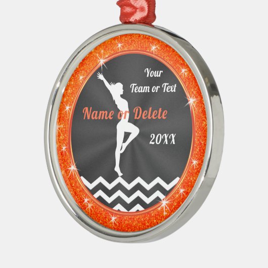 Orange Schwarz-weiß, Gymnastik Weihnachtsschmuck (Links)