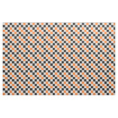 Orange Schwarz Weiß kariertes Musterdesign  Stoff (Yard (91,4 cm))