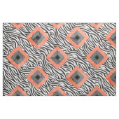 Orange Schwarz-weiße Diamantmuster Stoff (Fat Quarter (45,7 x 55,9 cm))