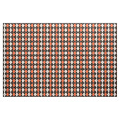 Orange Schwarz-weiße Raute Diamond Design Stoff (Yard (91,4 cm))