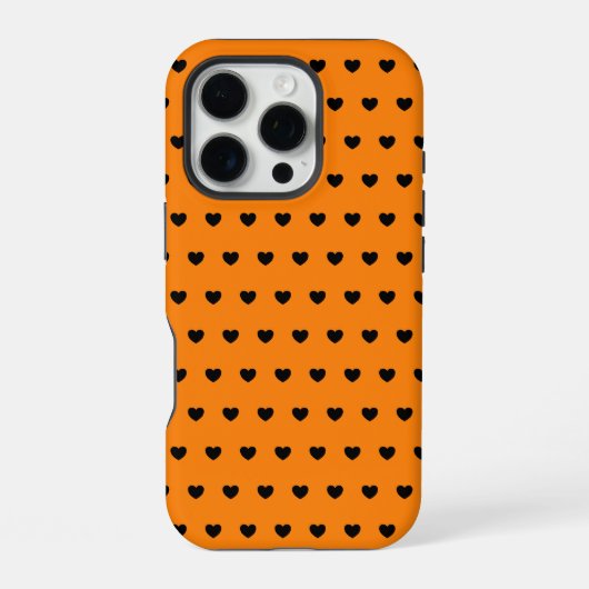 Orange-schwarze iPhone-Hülle iPhone Hülle (Rückseite)