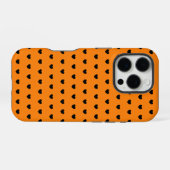 Orange-schwarze iPhone-Hülle iPhone Hülle (Rückseite (Horizontal))