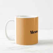Orange Schwarze Katze Miauen Kaffeetasse (Links)