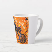 Orange Schwarze Katze Milchtasse (Rechte Ecke)