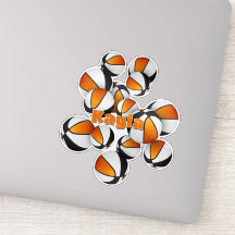 Orange schwarze Mannschaftsfarben Basketballspiele