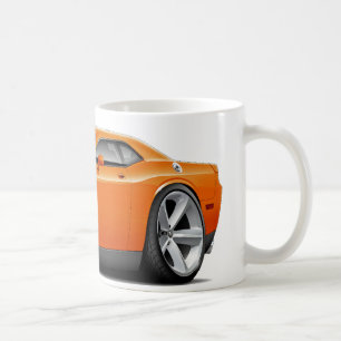 Orange-Schwarzes Auto des Herausforderer-SRT8 Kaffeetasse