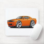 Orange-Schwarzes Auto des Herausforderer-SRT8 Mousepad (Mit Mouse)