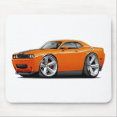 Orange-Schwarzes Auto des Herausforderer-SRT8 Mousepad (Vorne)