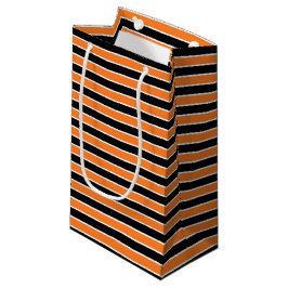 Orange, Schwarzweiss-Streifen Kleine Geschenktüte