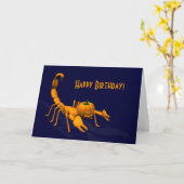 Orange Scorpion Karte (Gelbe Blume)