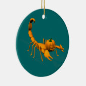 Orange Scorpion Keramik Ornament (Rechts)
