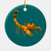 Orange Scorpion Keramik Ornament (Hinten)