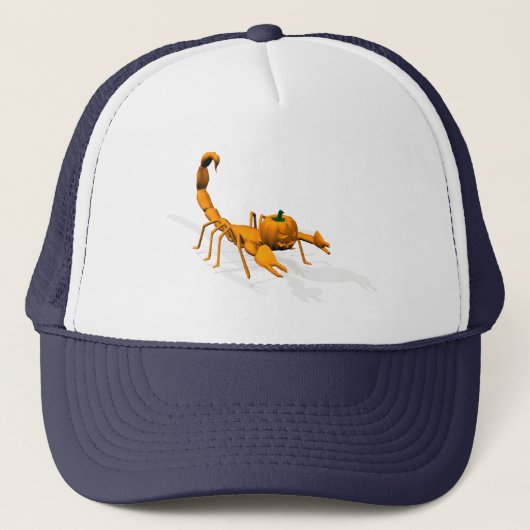 Orange Scorpion Truckerkappe (Vorderseite)