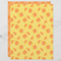 Orange Scrapbook Paper