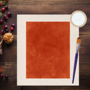Orange Scrapbook Papier mit Pinselform