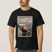 Orange Scream - Altered Art Designs T-Shirt (Vorderseite)