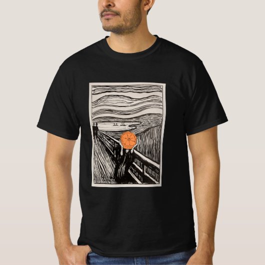 Orange Scream - Altered Art Designs T-Shirt (Vorderseite)