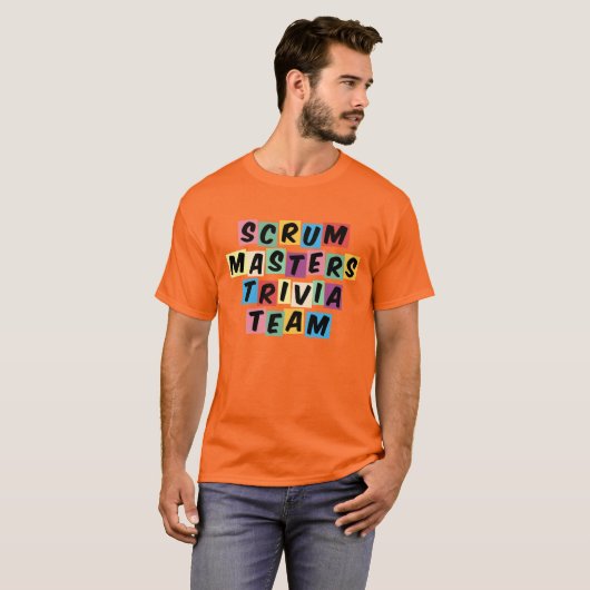 Orange Scrum Masters Shirt (Vorne ganz)