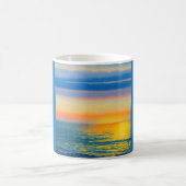 Orange Sea Sunset Kaffeetasse (Mittel)