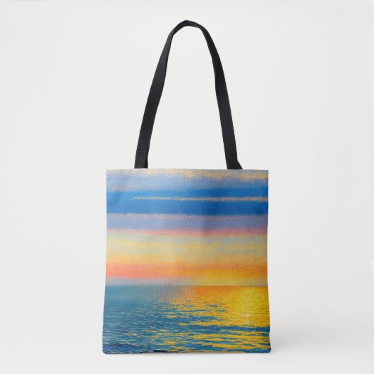 Orange Sea Sunset Tasche (Vorderseite)