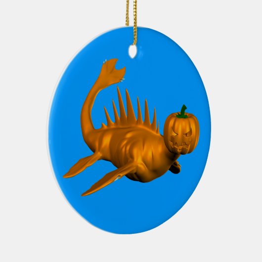 Orange Seadragon Keramik Ornament (Rechts)