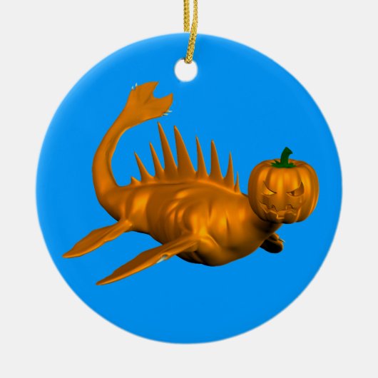 Orange Seadragon Keramik Ornament (Vorne)
