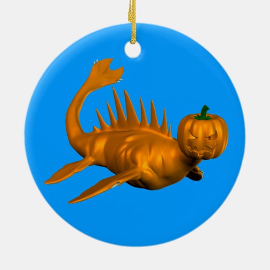 Orange Seadragon Keramik Ornament (Hinten)