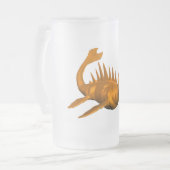 Orange Seadragon Mattglas Bierglas (Vorderseite Links)