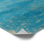 Orange Segelboot-Reise - Pastell-Malstil-Kunst Poster (Ecke)