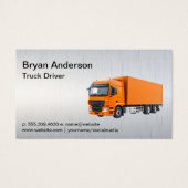 Orange Semi Truck | Transportführer (Vorderseite)