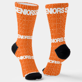 Orange Seniors Seniors Seniors Socken