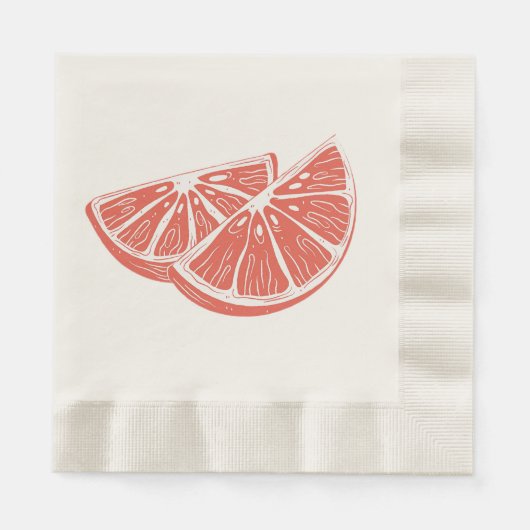 Orange Serviette (Vorderseite)