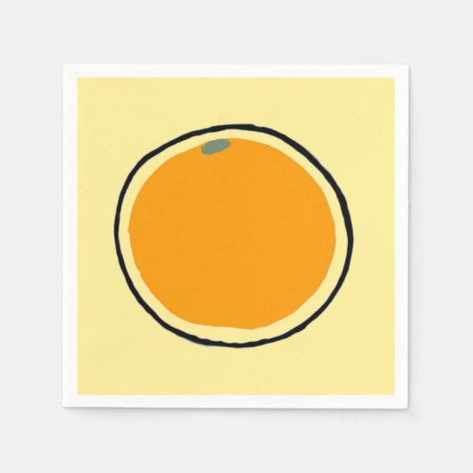 Orange Serviette (Vorderseite)