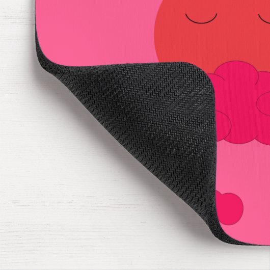 Orange Setting Sun in Red Sky: Mousepad (Ecke)