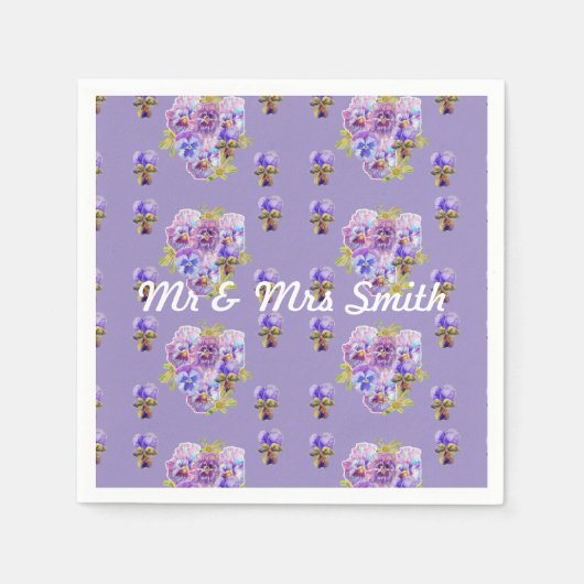 Orange Shabby Poppy Dekoration Serviette Napkins L (Vorderseite)